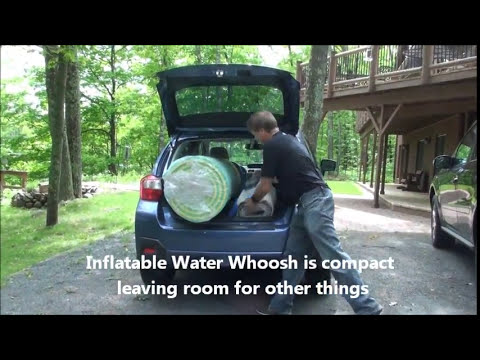 Water Whoosh Inflatable Activity Mat Compared to Foam Mat