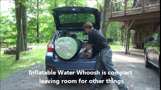Water Whoosh Inflatable Activity Mat Compared to Foam Mat