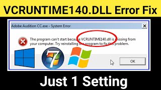 How to fix vcruntime140.dll missing error || Vcruntime140.dll missing error || vcruntime140.dll