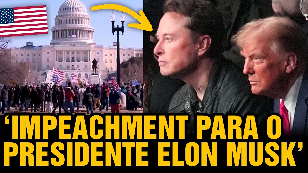 Protestos contra Trump e Musk se espalham pelos EUA com milhares de pessoas (Traduzido com IA)😮🇺🇸