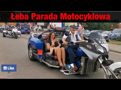 Bike Week Łeba 2019 - IX Zlot Motocyklowy Parada Sobota 17.08.2019
