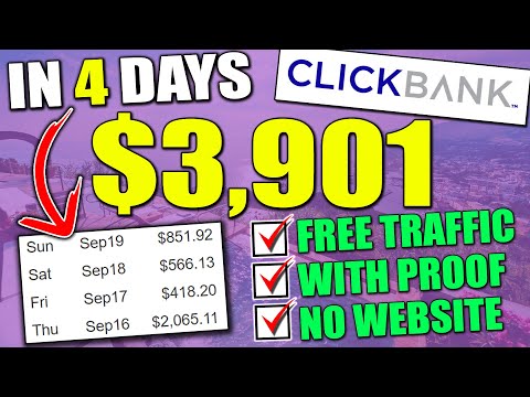 , title : 'Clickbank Affiliate Marketing | How I Made $3,901 in 4 Days Without a Website Using Free Traffic!'