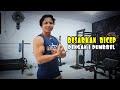 Latihan otot Bisep dengan 1 Dumbbel.