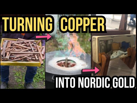 Making The Perfect Nordic Gold Bars To Sell - ASMR Scrap Metal Melting - Trash To Treasure