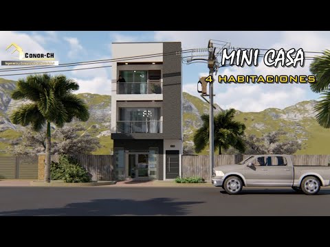 MINI CASA 5 X 10 METROS | CASA UNIFAMILIAR 3 NIVELES | 4 DORMITORIOS| GARAJE