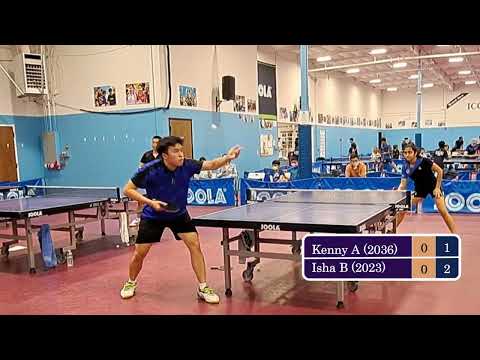 Kenny Au (2036) vs Isha Bajpai (2023) at ICC TT League on 8-6-2022