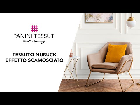 Tessuto Finta Pelle Scamosciata House Of Haberdashery, Colore Marrone Chiaro (Tan), Larghezza 150cm