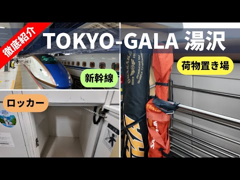 Video: 【気になるポイント】新幹線で日帰りGALA湯沢（新幹線の荷物置き場は？GALA湯沢のロッカーは？新幹線降りてどんな感じ？）