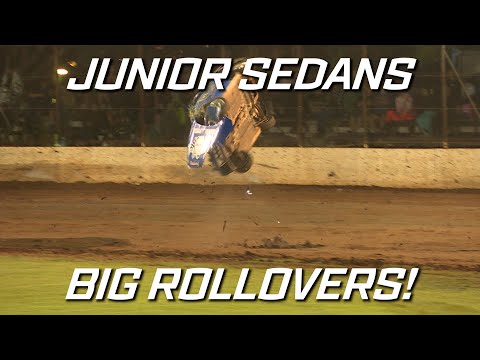 Junior Sedans: Ciesolka and Killick Rollovers - Kingaroy Speedway