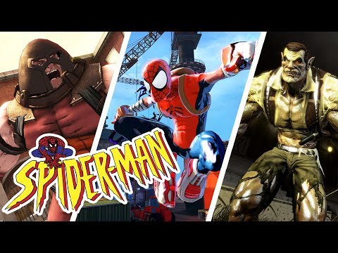 Spiderman Shattered Dimensions - All Bosses + Ending