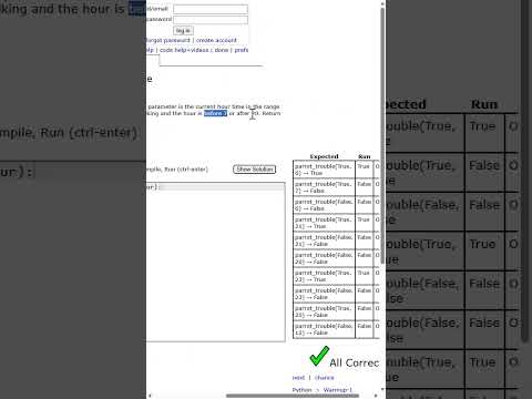 🧮 Codingbat – Python Warmup 1 05 Parrot_trouble Pythonprogramming Codingbat Python