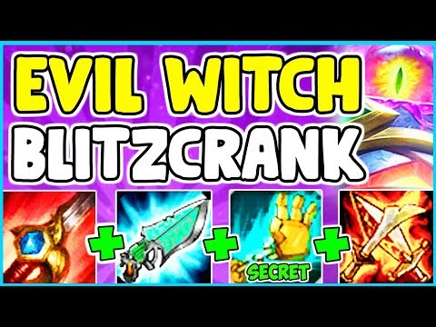 *NEW SKIN* WITCHS BREW BLITZCRANK SPOTLIGHT FULL AP ONESHOT NUKE BUILD JUNGLE League Of Legends S9