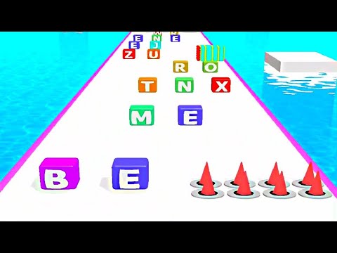 ABC Run - 2048 Alphabet Runner ! Levels Gameplay android,ios Part 16