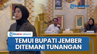 Penampilan Atlet Megawati Eks Red Spark Ditemani Tunangan Menemui Bupati Jember Muhammad Fawait