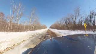 Drive along the south border of Prince Albert National Park - Mar. 31, 2026