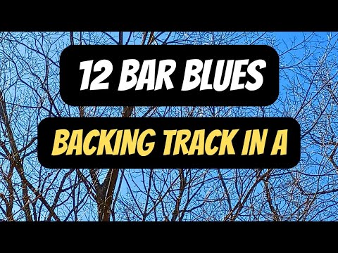 12 Bar Blues Backing Track in A (Acoustic, 75 BPM)