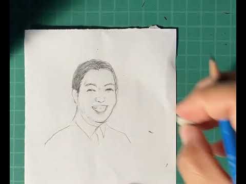 経営学科 みるとーぶマップ制作風景　似顔絵描きました