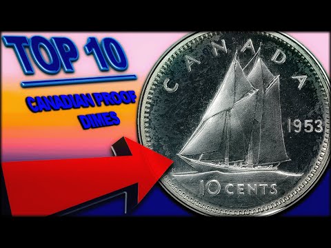 10 CANADIAN DIMES WORTH MONEY - MOST VALUABLE PROOF COINS!!