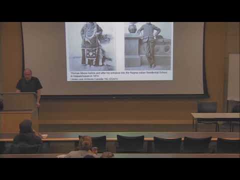 David Garneau speaks at the College of Law