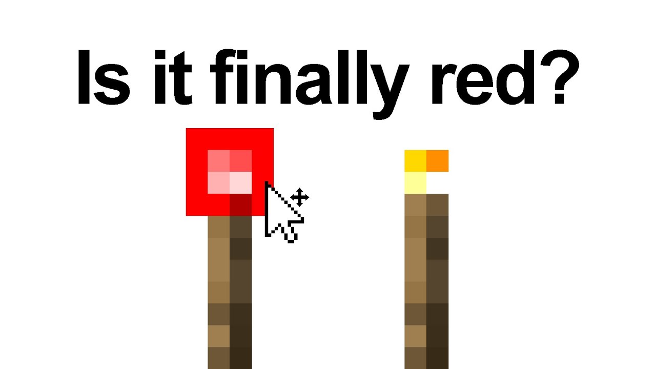 IS THE (NEW) REDSTONE TORCH FINALLY RED?