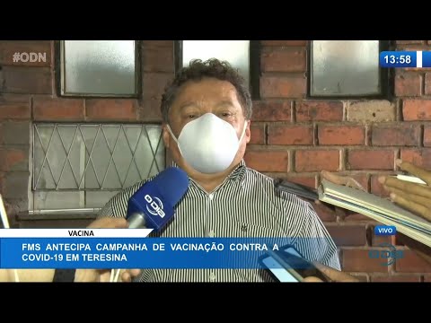 Gilberto Albuquerque e Dr Pessoa em cerimí´nia da FMS para vacinação em Teresina 19 01 2021