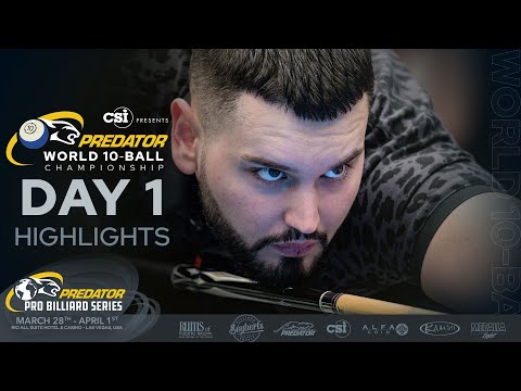 DAY 1 HIGHLIGHTS: 2022 Predator World 10-Ball Championship