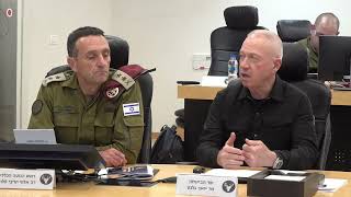 שר הביטחון והרמטכ״ל בהערכת מצב מבצעית בצפון.  "הקרבה לאלוקים ושמירת מצוותיו מגינים ומושיעים אותנו...