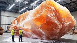 Wie Millionen Tonnen Himalaya-Salz abgebaut werden, um wunderschöne Salzlampen herzustellen!