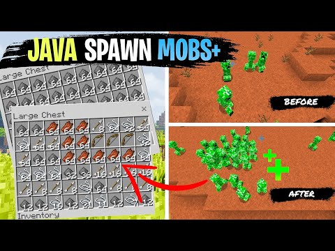 Spawn Any Mob in MCPE 1.19.50!! Insane Java Mod!! #minecraft