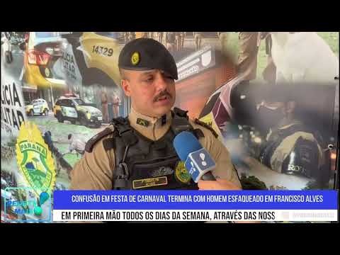 Confusão em festa de Carnaval termina com homem esfaqueado em Francisco Alves