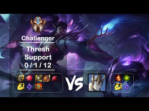 [4K] KR Challenger Support Thresh vs Galio Ep.1221