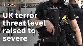 UK terror threat level raised to ‘severe’ after France and Austria attacks