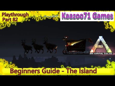 Chasing Raptor Claus - Ark Survival Evolved Beginners Guide The Island Episode 81 Winter Wonderland