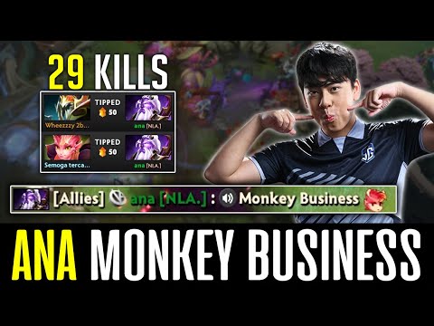 Ana doing MONKEY BUSINESS in SEA pubs - 28 KILLS Void Spirit DOTA 2
