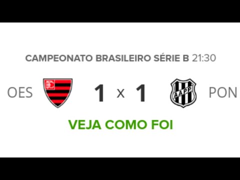 Oeste 1 x 1 Ponte Preta -  Melhores Momentos & Gols Brasileirão Série B 2019 | Futebol