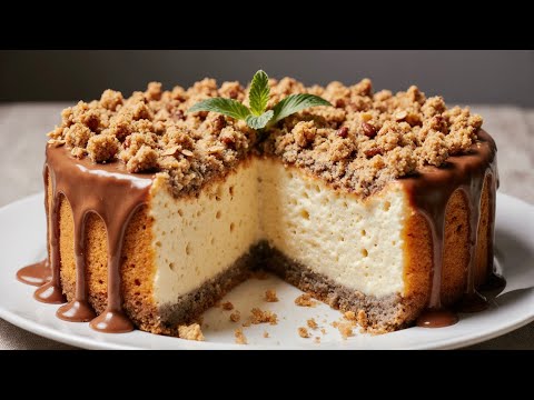 The healthiest oatmeal cake: oatmeal, cottage cheese, banana and apple!