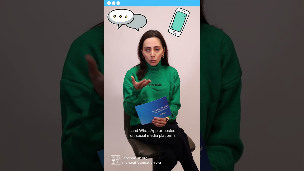 Video by Nour Moukhadder on how to stop the proliferation of fake news