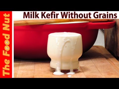 How To Make Milk Kefir WITHOUT Grains - Making Healthy Homemade Fermented Foods | The Food Nut