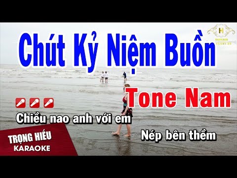 Karaoke Chút Kỷ Niệm Buồn Tone Nam Nhạc Sống | Trọng Hiếu