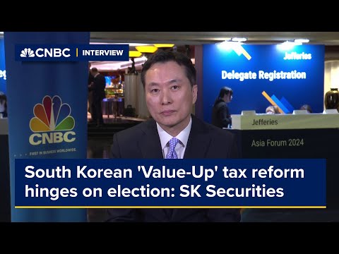 South Korean 'Value-Up' tax reform to hinge on upcoming election: SK Securities
