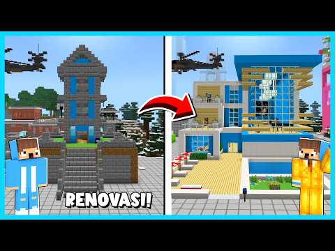 MIPAN & ZUZUZU RENOVASI RUMAH LAMA NYA YANG JELEK MENJADI SANGAT BESAR DI MINECRAFT SURVIVAL!