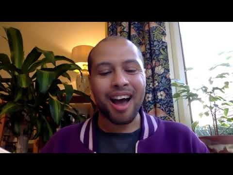 Dean Atta reading from his book The Black Flamingo #nationalpoetryday2020