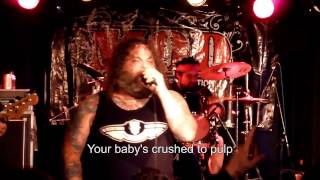 M.O.D. Hate Tank live @  de Baroeg Rotterdam 07-02-2014 with lyrics
