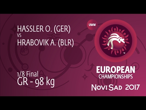 1/8 GR - 98 kg: A. HRABOVIK (BLR) df. O. HASSLER (GER), 2-1