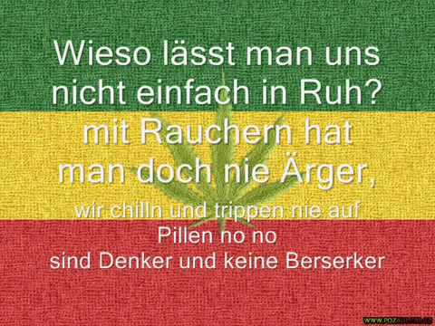 Ganja Man- Ich rauch mein Ganja  (text)