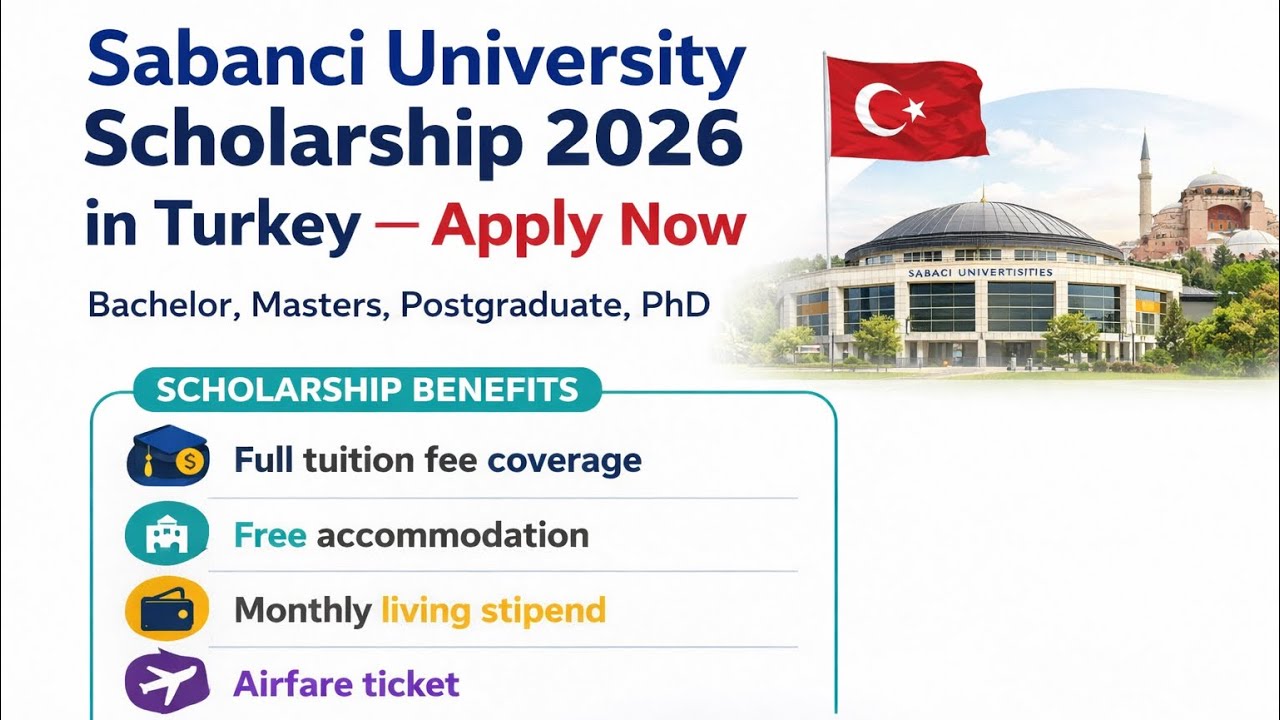 How to Apply to Sabanci University Scholarships 2026 | Fully Funded | Bachelor, Masters & PhD