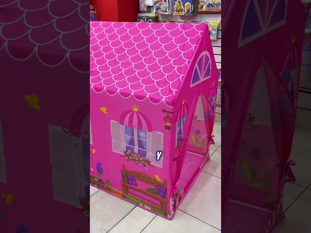 Vídeo relacionado con MINICAMP Teepee Original para Niños, Tienda de Campaña de Lona Natural de Algodón con Madera Hecha a Mano, Tienda de Juego Interior para Dormir para Niñas y Niños con Pompones
