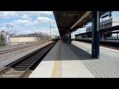 Odjezd vlaku z Prahy Masarykovo nádraží do Ďečina