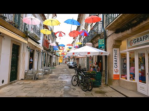 Centro Histórico de Viana do Castelo, Portugal | Passeio Pedestre 4K HDR ASMR