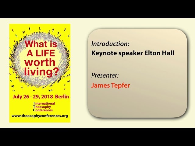 ITC2018-07: Introduction: Keynote speaker Elton Hall